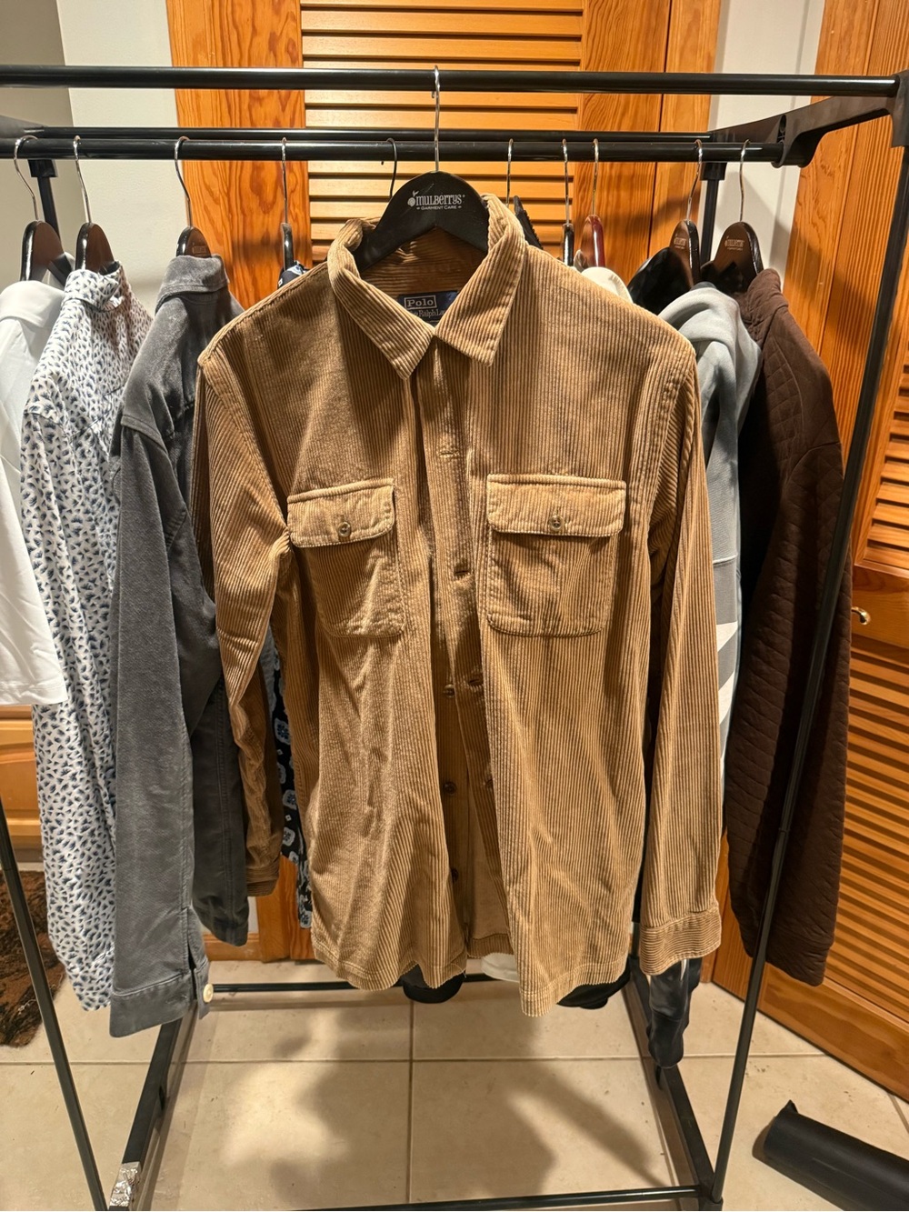 Ralph Lauren Tan Corduroy Shirt Jacket - Picture 1 of 2
